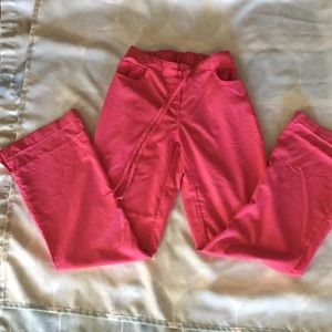 Hot pink grey anatomy scrubs